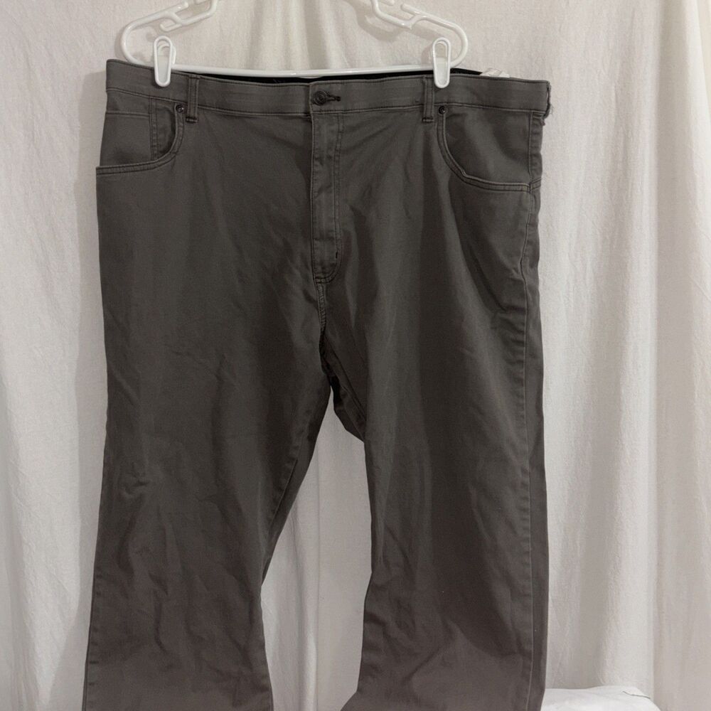 Wrangler Men Comfort Flex Waist Straight Leg Pants  Taupe  42/32 Work Outdoor C
